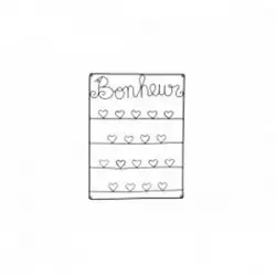 Porte photos "Bonheur'' 40x30 	