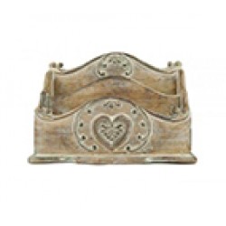 Range courrier retro vintage en bois