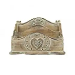 Range courrier retro vintage en bois