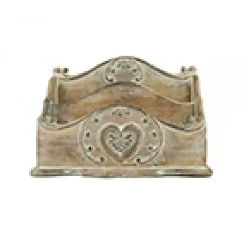 Range courrier retro vintage en bois
