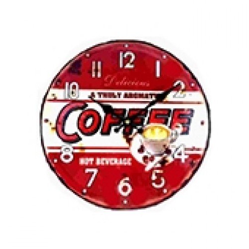 Horloge pendule vintage capsule rouge
