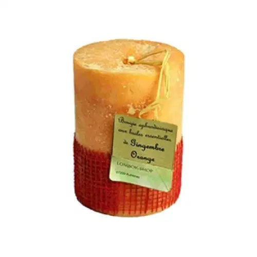 Bougie huiles essentielles gingembre orange