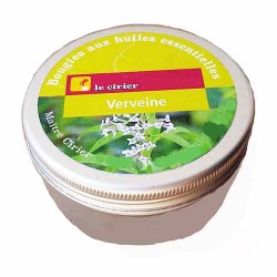 Bougie huiles essentielles verveine boite alu