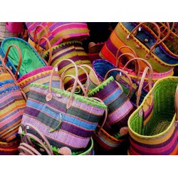 Les cabas et paniers colorés