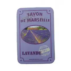 Boite voyage savon de Marseille lavande  
