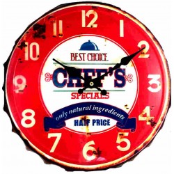 Horloge vintage capsule Chef rouge