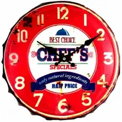 Horloge vintage capsule Chef rouge