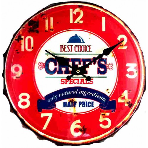 Horloge vintage capsule Chef rouge