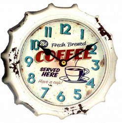 Horloge retro vintage blanche