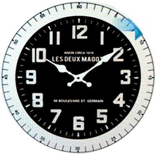 Horloge murale les deux magots