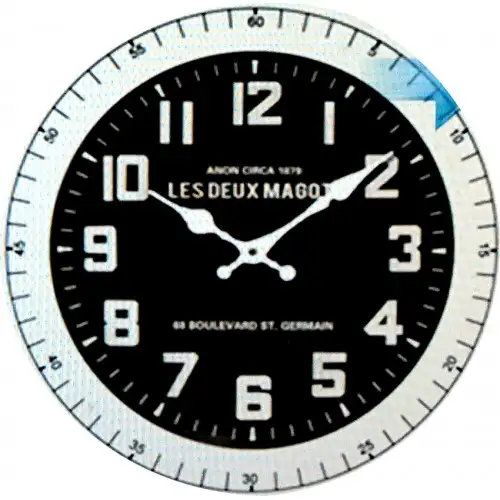 Horloge murale les deux magots