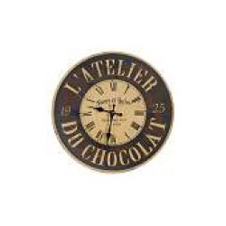 Horloge pendule murale "atelier chocolat"