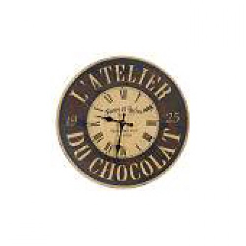 Horloge pendule murale "atelier chocolat"