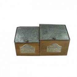 Boites cuisine zinc et bois 