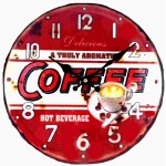 Horloge pendule vintage capsule rouge