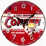 Horloge pendule vintage capsule rouge
