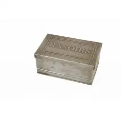 Boite à rasoirs en zinc