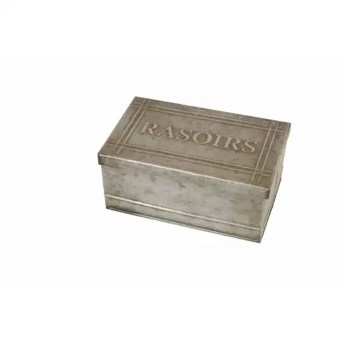 Boite à rasoirs en zinc