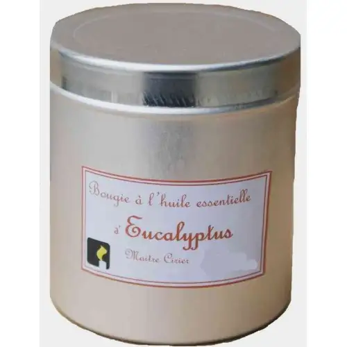 Bougie huiles essentielles eucalyptus XL