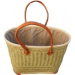 Cabas shopping miel olive