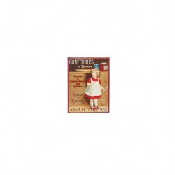 Plaque emaillée Marmitton confiture deco vintage